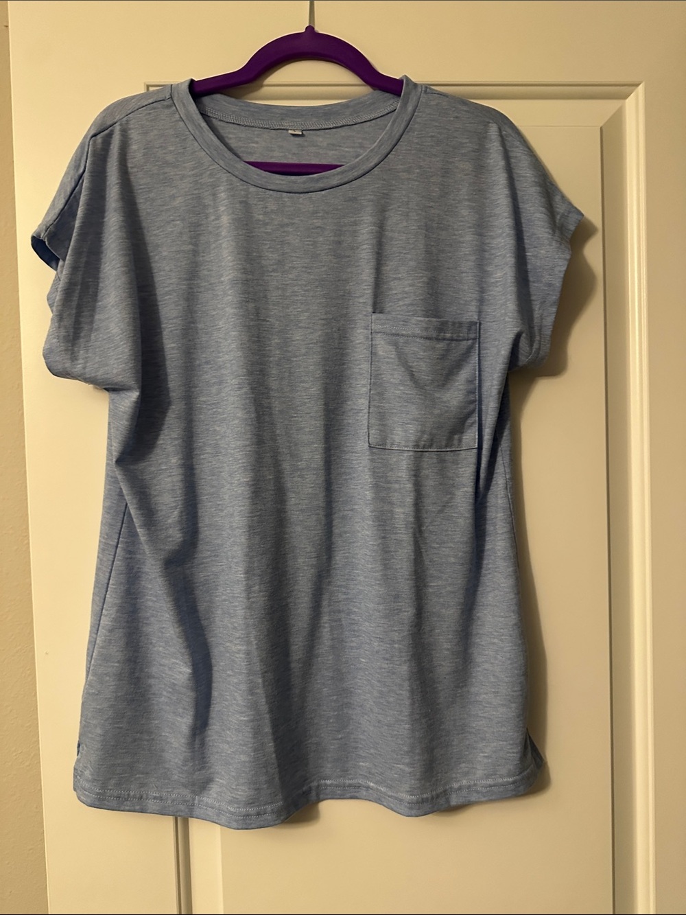 Light Blue Pocket Tee - Picture 1 of 3